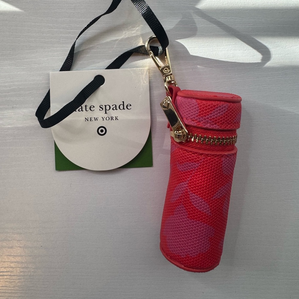 Kate Spade x Target Pink and Red Chapstick Bag Charm